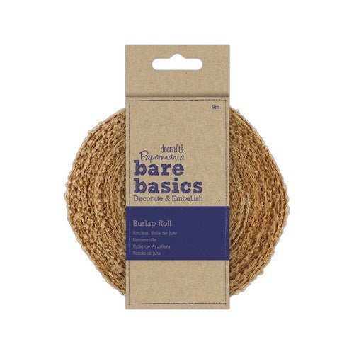 Burlap Roll 9m Natural Texture Fabric for Wedding Crafts Home Decor Wreaths - Home-Crafts