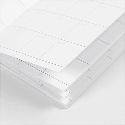 Calendar Notebook 34 Page Dotted Artistic Sketchbook 9.5x16.6cm Blank Writing Drawing