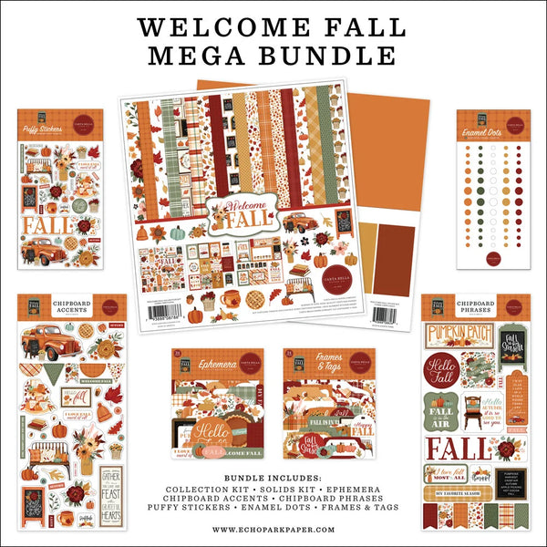 Crafter's Welcome Fall Mega Bundle Fall Home Decorations Scrapbooking Card Making Halloween