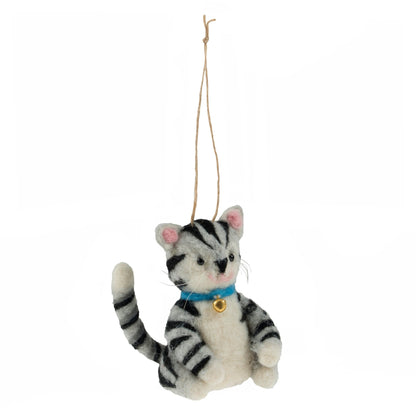 Cat Needle Felting Crafting Kit Cute Decorations Toys Beginner Friendly