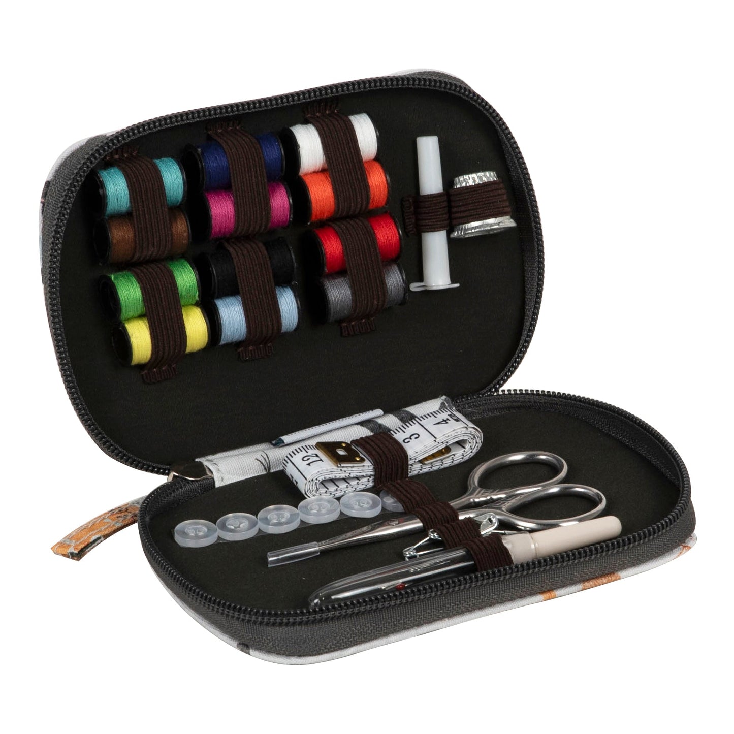 Cats Zippered Sewing Kit - Cotton Case with 30+ Essential Sewing Supplies - Home - Crafts