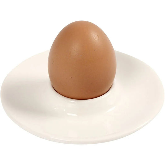 Ceramic Egg Holder Cup Tableware Decoration Crafts H: 9.8cm x 3.9 cm