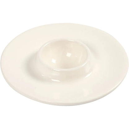 Ceramic Egg Holder Cup Tableware Decoration Crafts H: 9.8cm x 3.9 cm