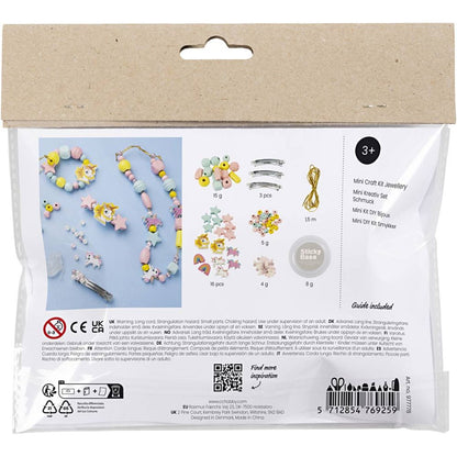 Children's Jewellery Making Kit - Create Necklaces, Bracelets & Hair Clips with Beads - Home - Crafts