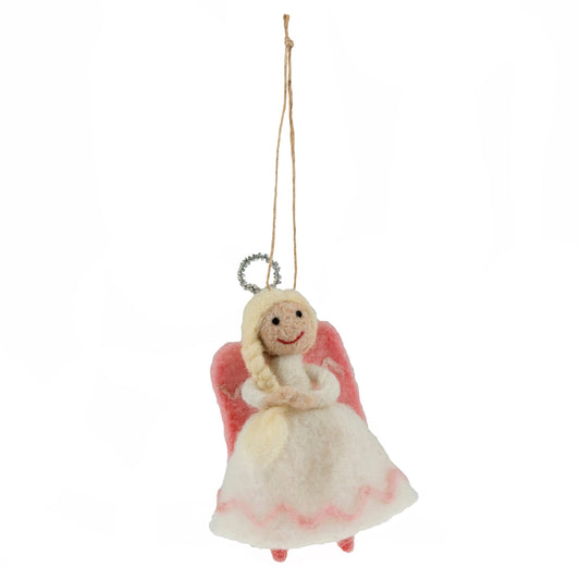 Christmas Angel Needle Felting Crafting Kit Cute Decorations Toys Beginner Friendly