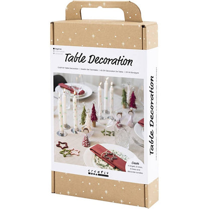 Christmas Table Decorations Kit - Create 6 Coordinated Place Settings with Angels & Stars - Home - Crafts
