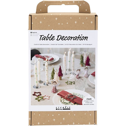 Christmas Table Decorations Kit - Create 6 Coordinated Place Settings with Angels & Stars - Home - Crafts