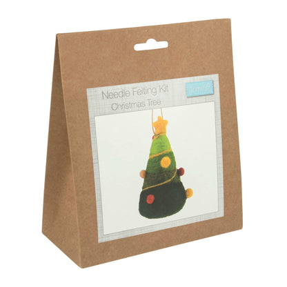 Christmas Tree Needle Felting Crafting Kit Cute Decorations Toys Beginner Friendly