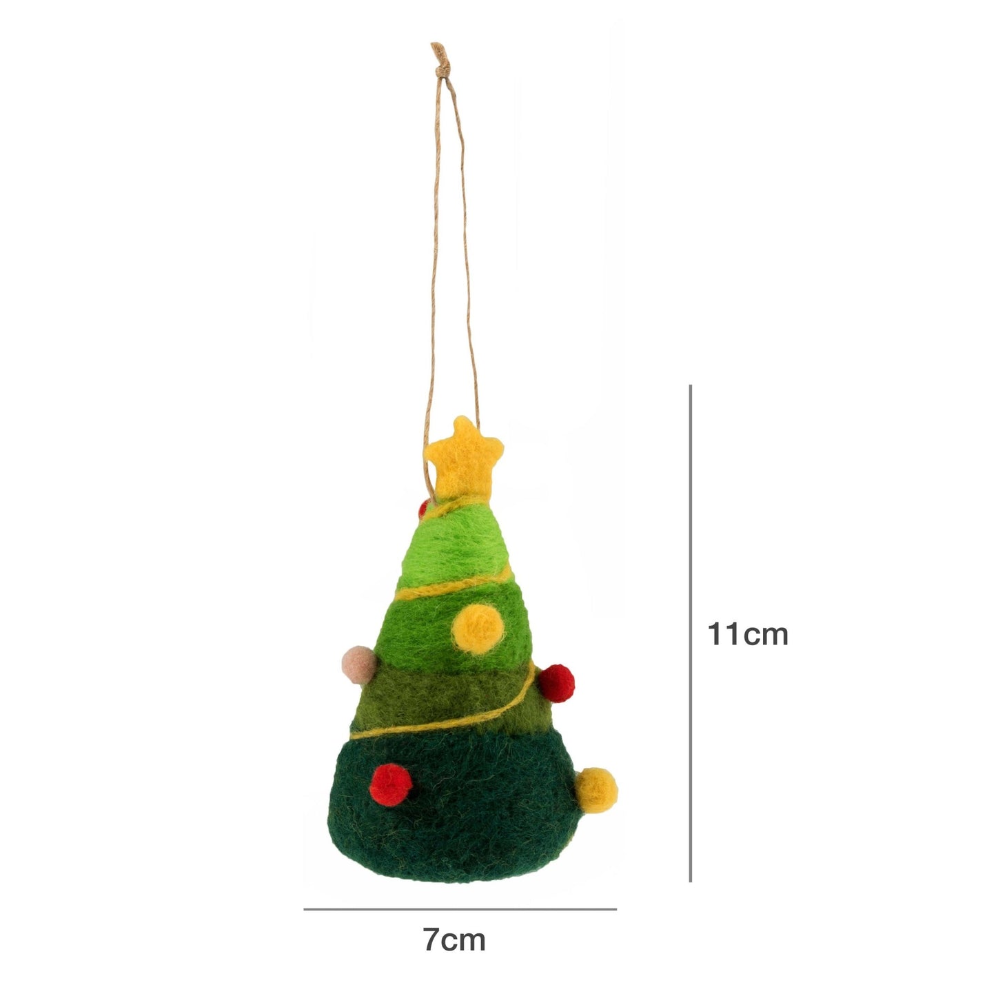 Christmas Tree Needle Felting Crafting Kit Cute Decorations Toys Beginner Friendly