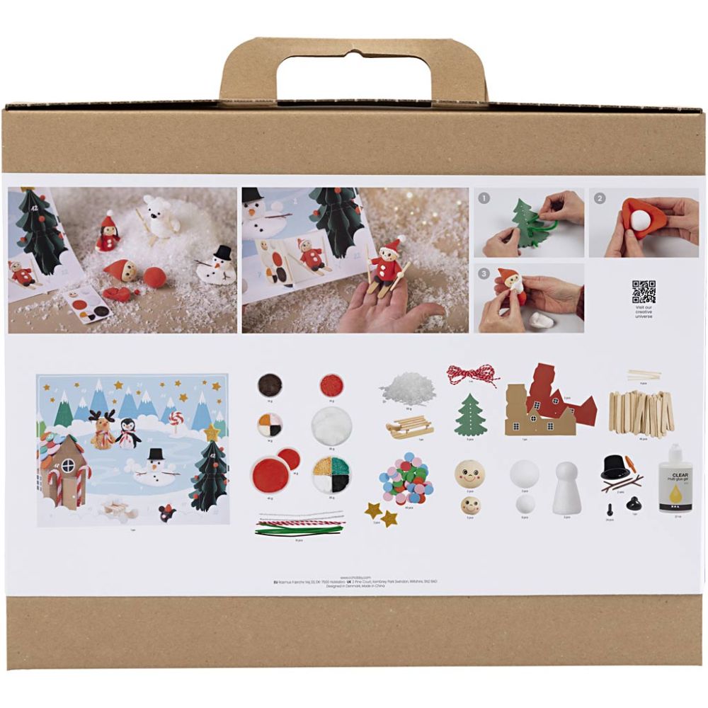 Christmas Village Advent Calendar - 24 Days of Modelling Projects with Clay & Crafts - Home - Crafts
