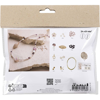 Chunky Bead Jewellery Set - Create Necklace & Earrings in Rose Harmony Colours - Home - Crafts