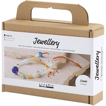 Chunky Beaded Necklace Kit - Create Colourful Statement Jewellery with Glass Beads & Freshwater Pearls - Home - Crafts