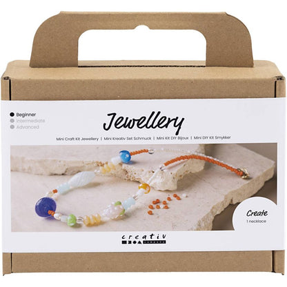 Chunky Beaded Necklace Kit - Create Colourful Statement Jewellery with Glass Beads & Freshwater Pearls - Home - Crafts