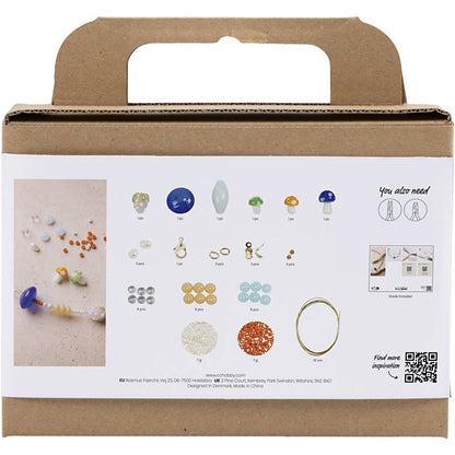 Chunky Beaded Necklace Kit - Create Colourful Statement Jewellery with Glass Beads & Freshwater Pearls - Home - Crafts