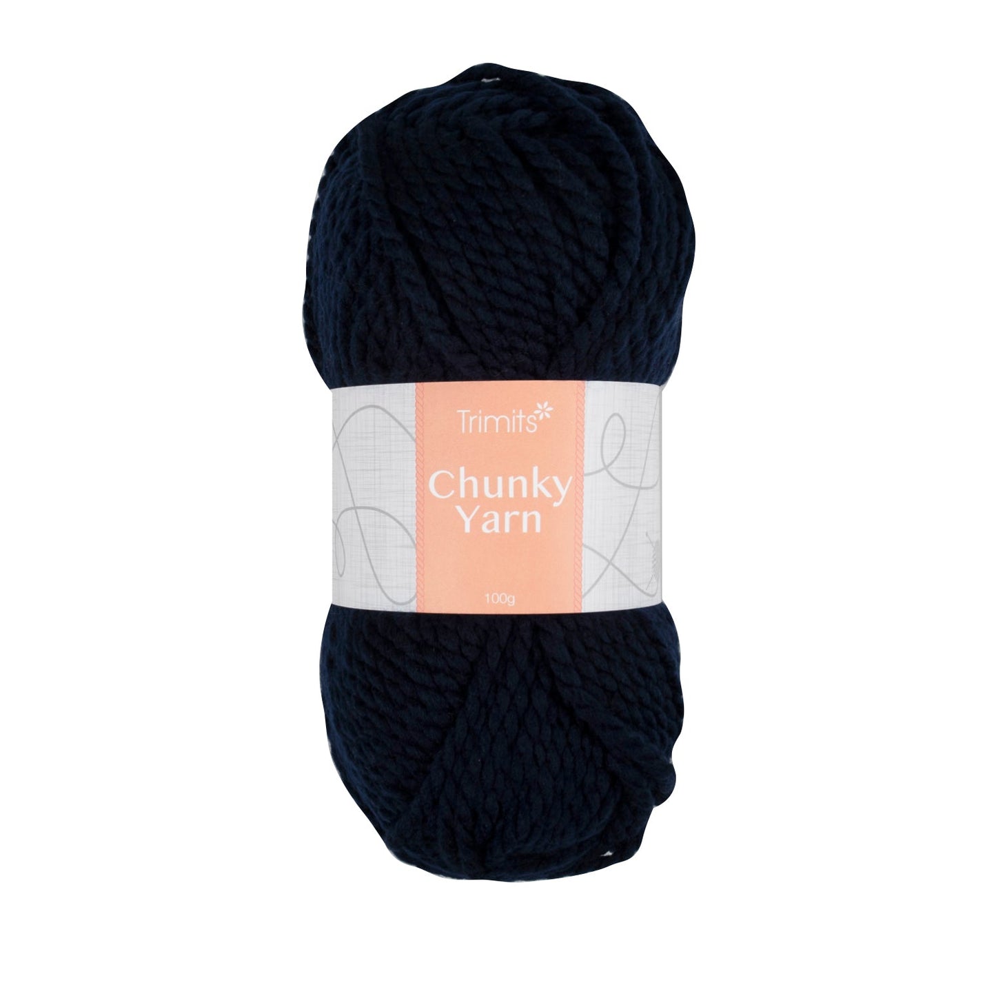 Chunky Yarn Trimits Navy Quick Knit - 100m Super Bulky Acrylic Yarn for 7mm Needles & Hooks (6 - Pack) - Home - Crafts
