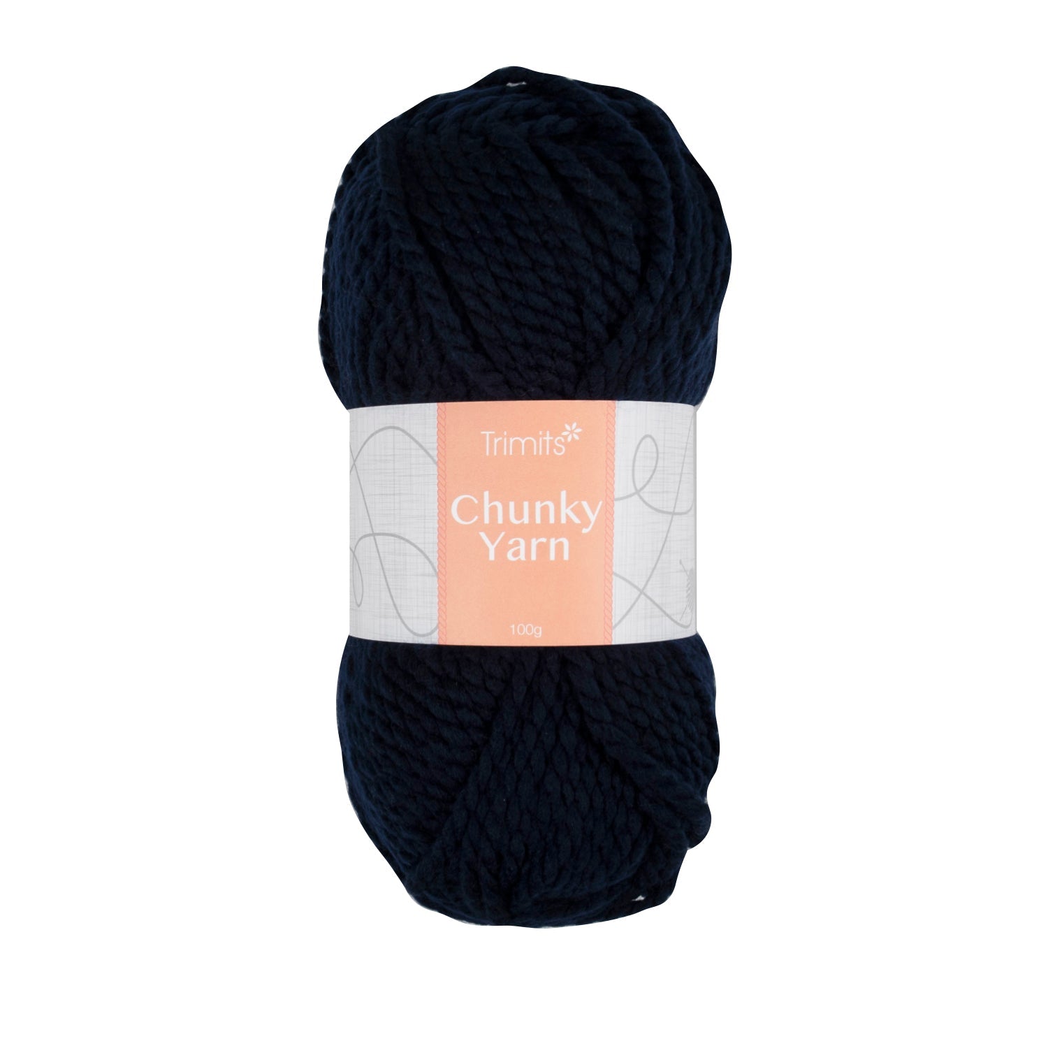Chunky Yarn Trimits Navy Quick Knit - 100m Super Bulky Acrylic Yarn for 7mm Needles & Hooks (6 - Pack) - Home - Crafts