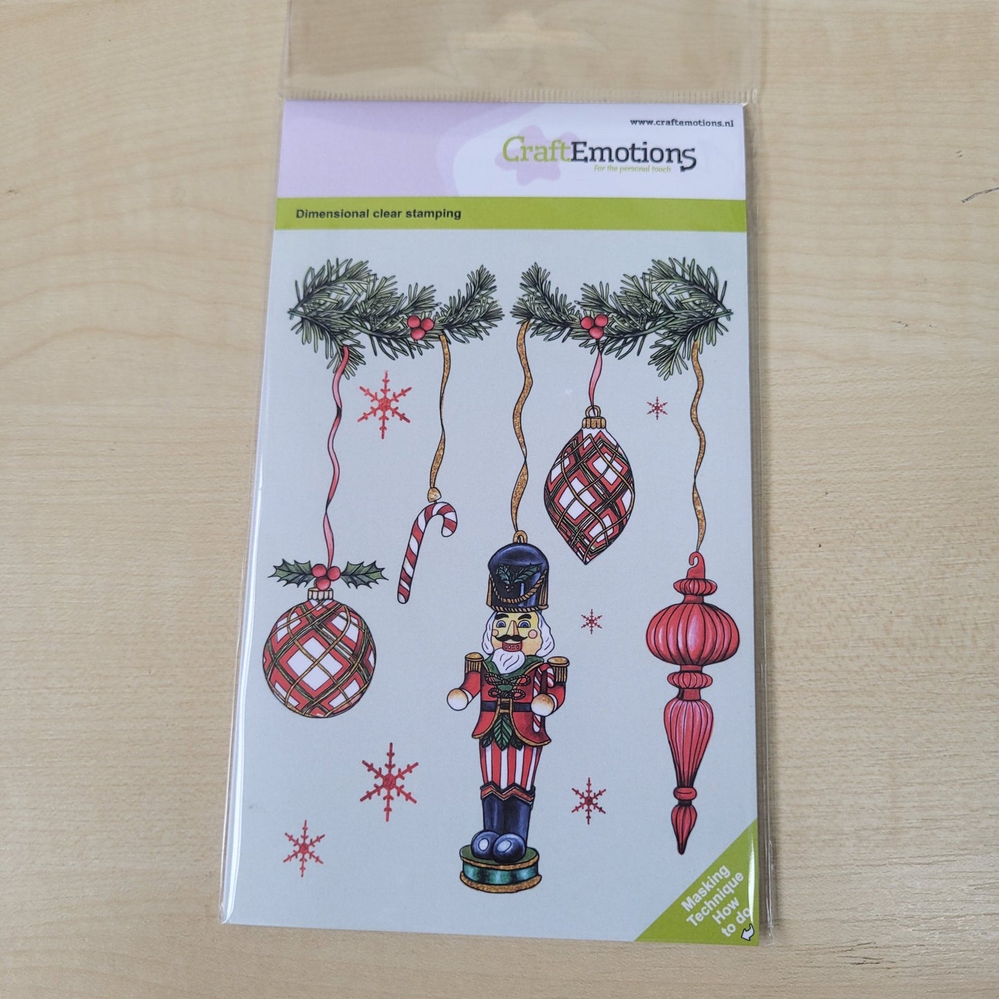 Craft Emotions Clear Silicone Stamp - Christmas Nutcracker