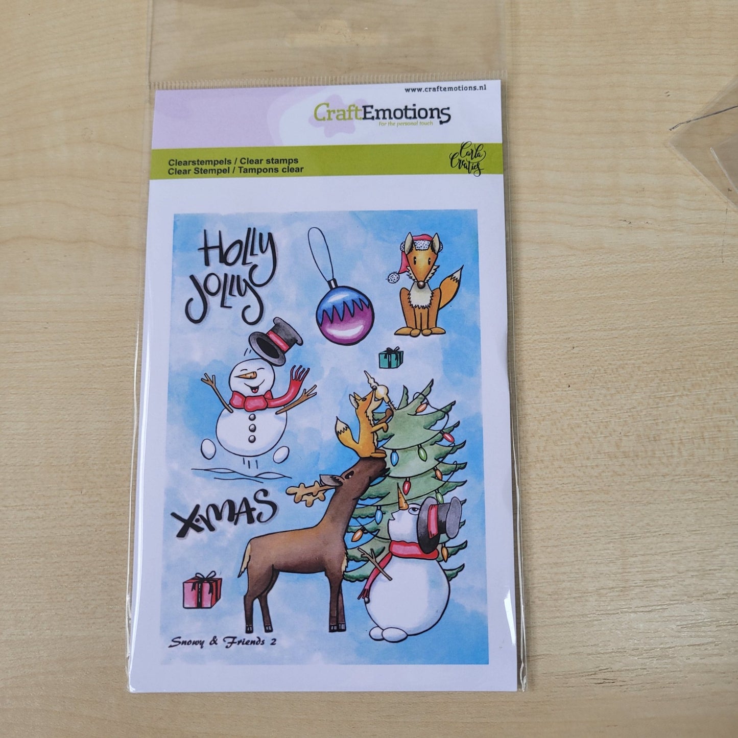Craft Emotions Clear Silicone Stamp - Snowy & Friends