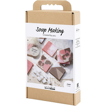 Craft Kit - Soap Making - Square Soaps with 3 Techniques - Marbling, Drip & Graphic Effects - Home - Crafts