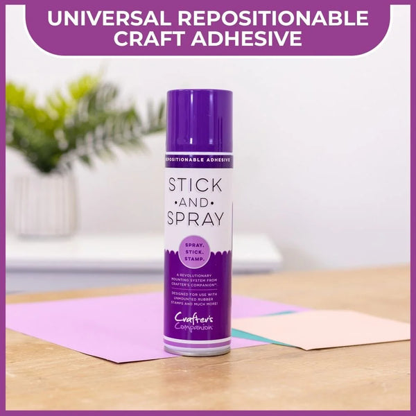 Stick and Spray Mounting Adhesive - Purple Can - Stationary Collage Bookbinding