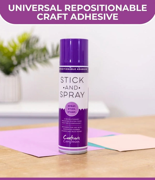 Stick and Spray Mounting Adhesive - Purple Can - Stationary Collage Bookbinding