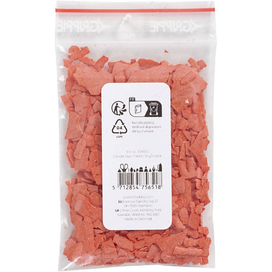 Cream 10g Universal Candle Dye Flakes - Concentrated Color Pigments for Soy Wax, Paraffin & Candle Making - Home - Crafts