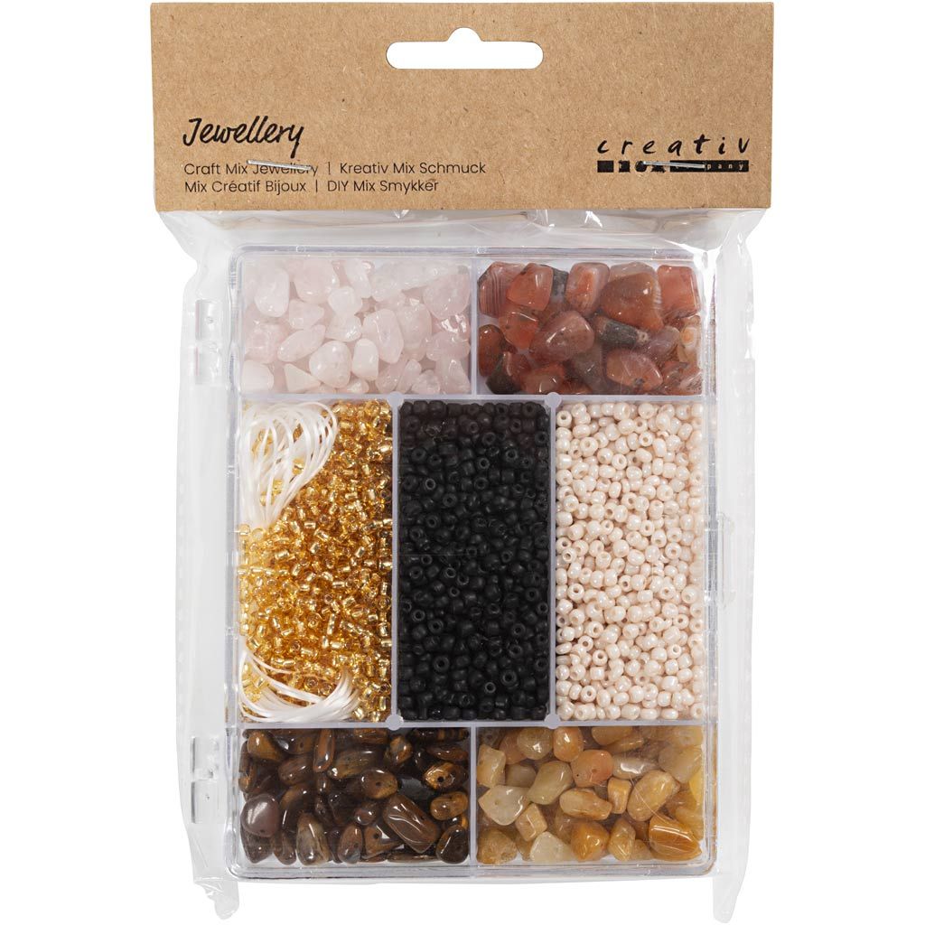 Crystal Beading Kit - Create Personalized Jewelry with Semi - Precious Stones & Positive Energy - Home - Crafts