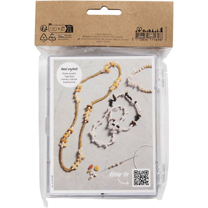 Crystal Beading Kit - Create Personalized Jewelry with Semi - Precious Stones & Positive Energy - Home - Crafts