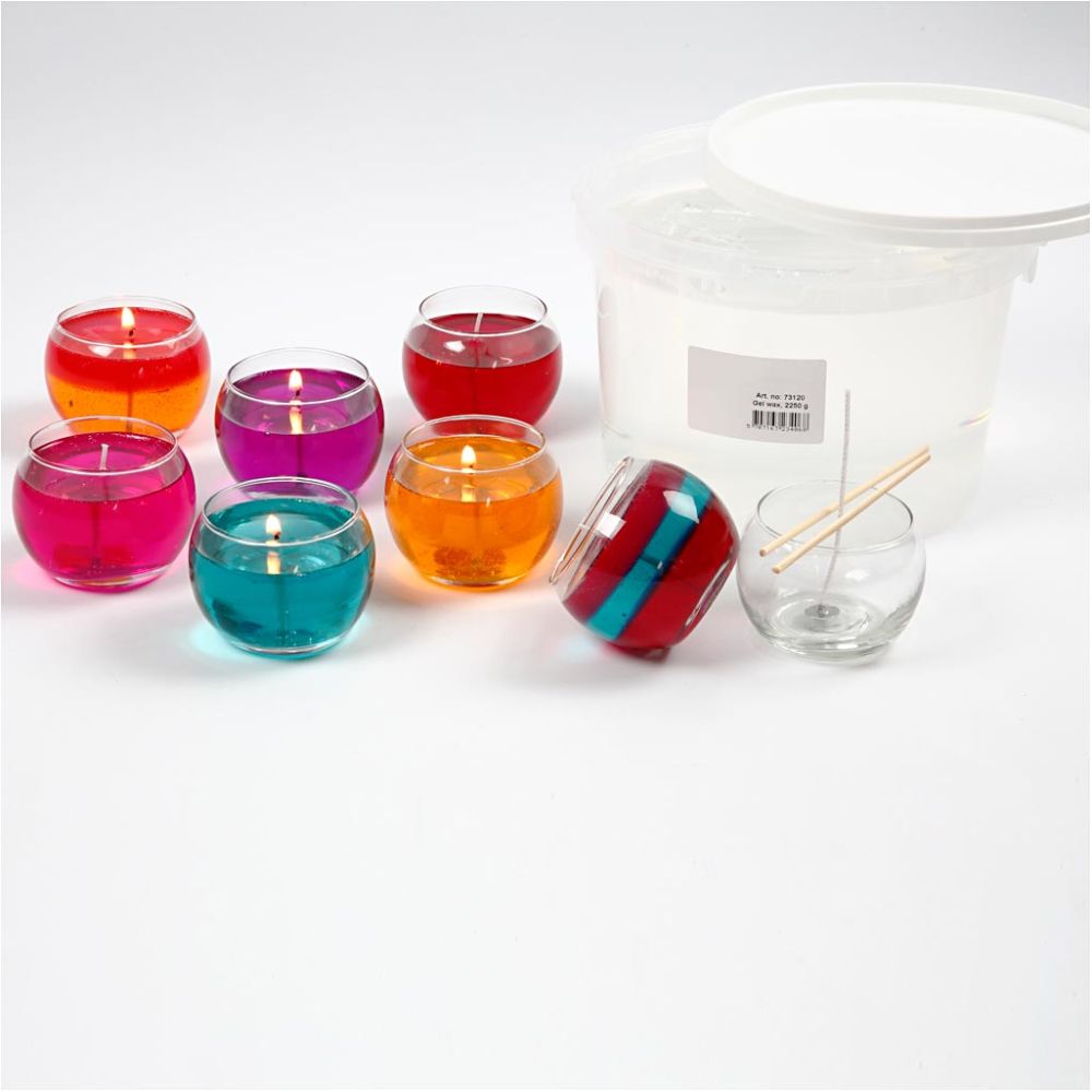 Crystal Clear Gel Wax - 2.25kg Bucket for Long - Burning Transparent Candles - Home - Crafts