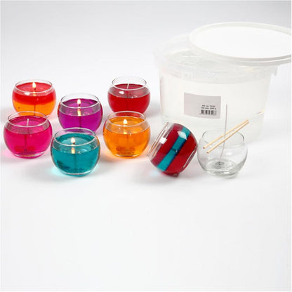 Crystal Clear Gel Wax - 2.25kg Bucket for Long - Burning Transparent Candles - Home - Crafts