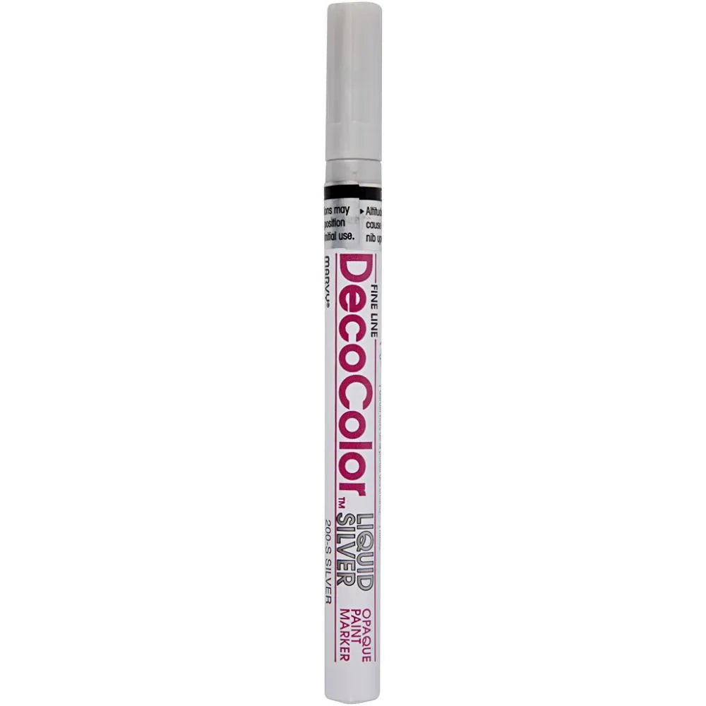 Deco Metallic Ink Permanent Marker Pen 1.2 mm Gold Silver Thick Making Decorative Crafts