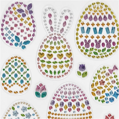 Diamond Stickers - Easter Eggs Rhinestone Sheet - 10x16cm - Home-Crafts