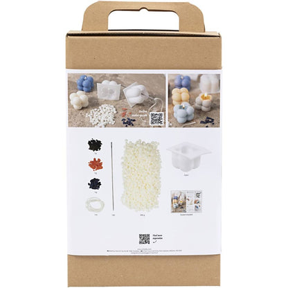 DIY Bubbly Candle Making Kit - Create 6 Vegan Soy Wax Candles with Mould & Dyes - Home - Crafts