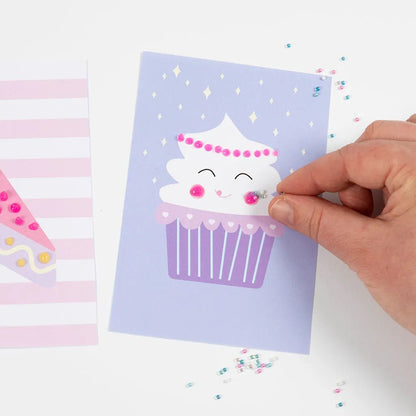 DIY Cake Decorating Craft Kit – Fun Glitter & Bead Art for Kids