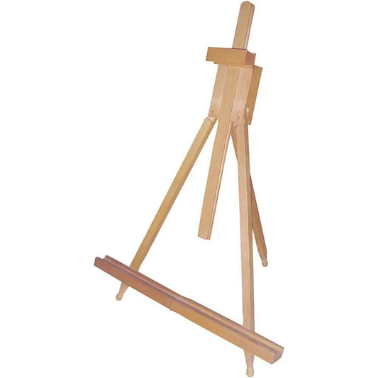 Easel Foldable Triangular Table Top Elm Wood For Canvas Painting Crafts 79 cm