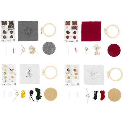 Embroidery Advent Calendar - 4 Weekly Stitching Projects with Surprise Designs - Home - Crafts