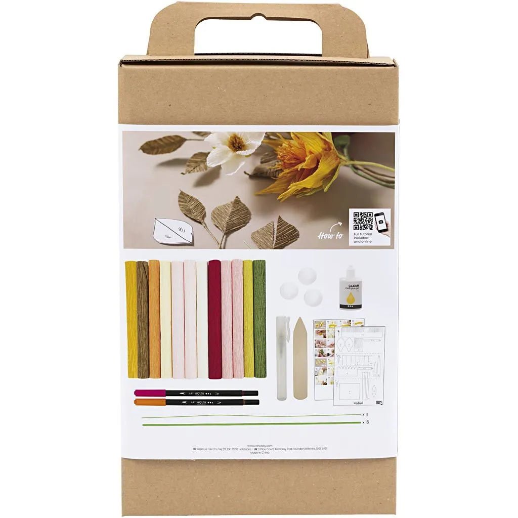 Eternity Bouquet Crepe Paper Flowers Kit - All Materials & Instructions