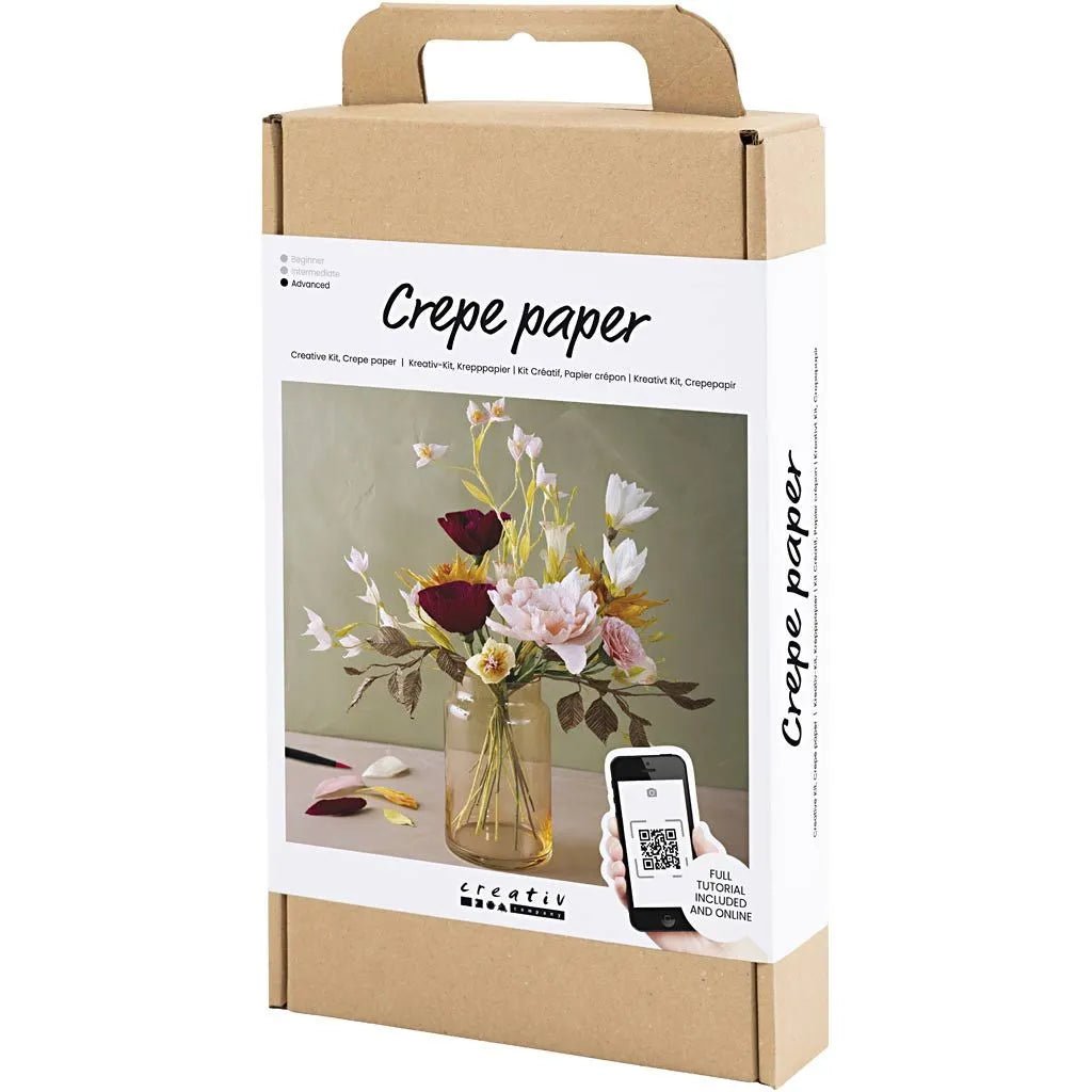 Eternity Bouquet Crepe Paper Flowers Kit - All Materials & Instructions