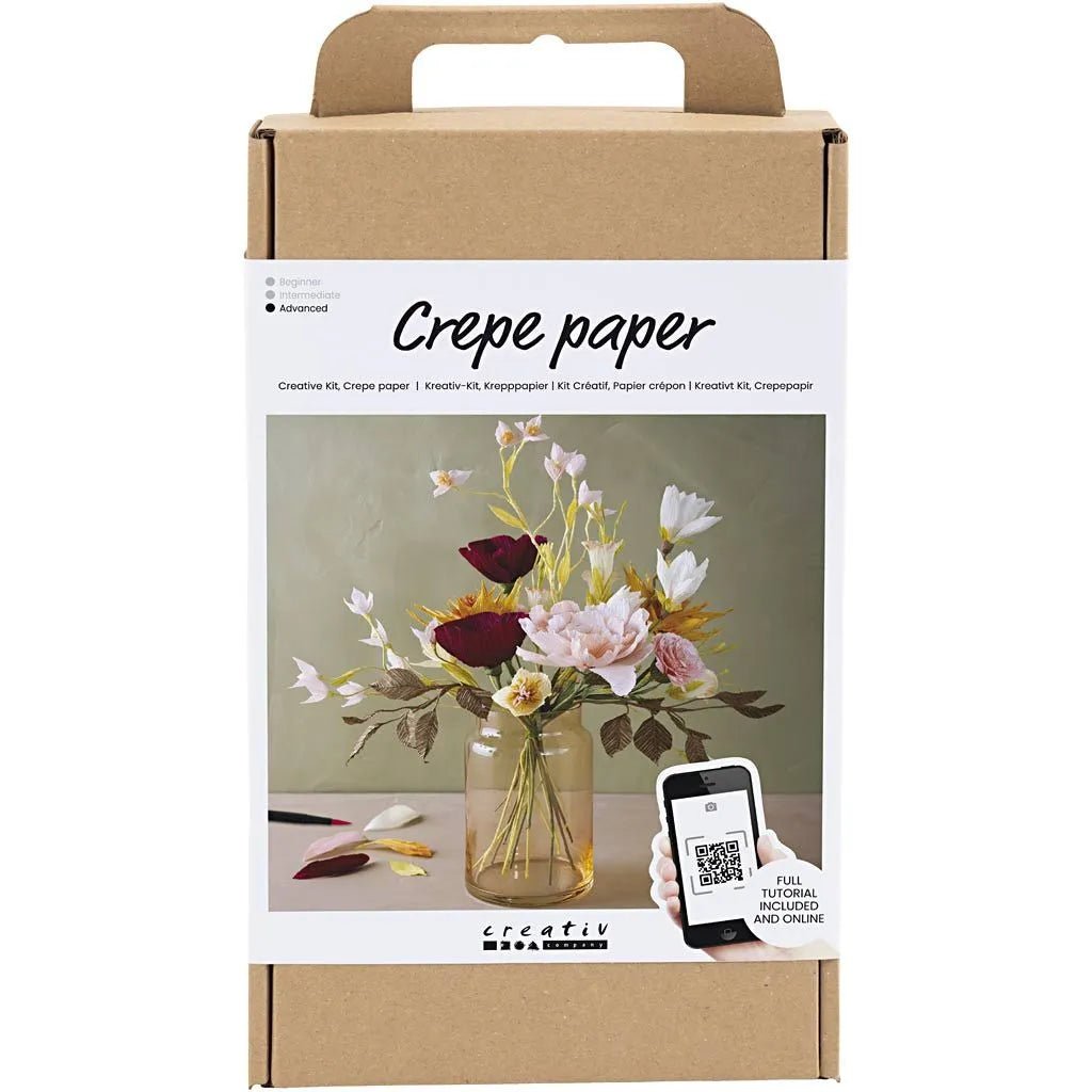 Eternity Bouquet Crepe Paper Flowers Kit - All Materials & Instructions