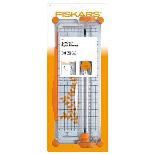 F1003916 - A4 Fiskars Portable SureCut Paper Trimmer 30 cm Cuts Upto 5 Sheets - Home - Crafts
