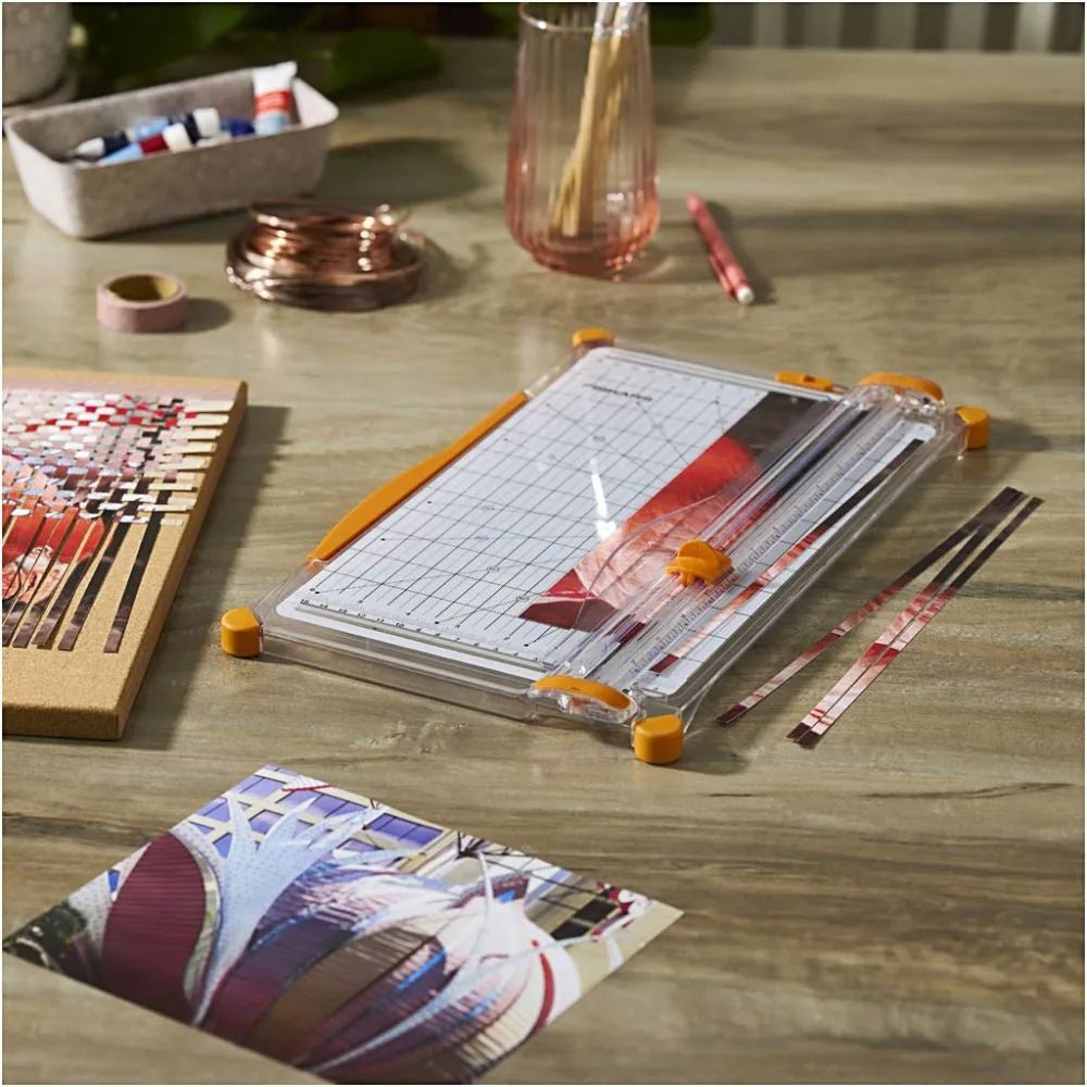 Fiskars Large SureCut A4 Paper Trimmer Wide Base Titanium Coated Blade - NEW VERSION of F4153 - Home - Crafts