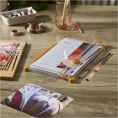Fiskars Large SureCut A4 Paper Trimmer Wide Base Titanium Coated Blade - NEW VERSION of F4153 - Home - Crafts