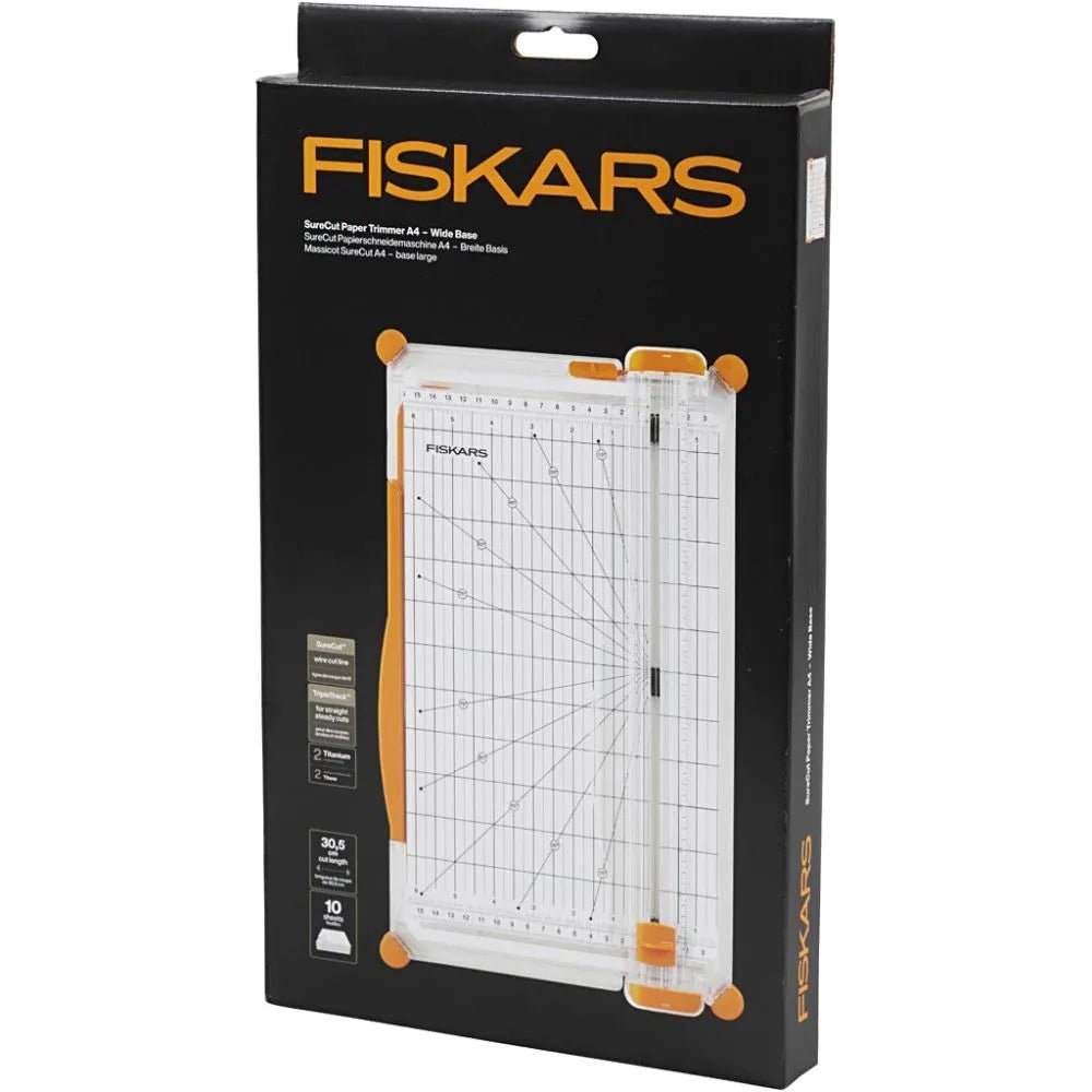 Fiskars Large SureCut A4 Paper Trimmer Wide Base Titanium Coated Blade - NEW VERSION of F4153 - Home - Crafts