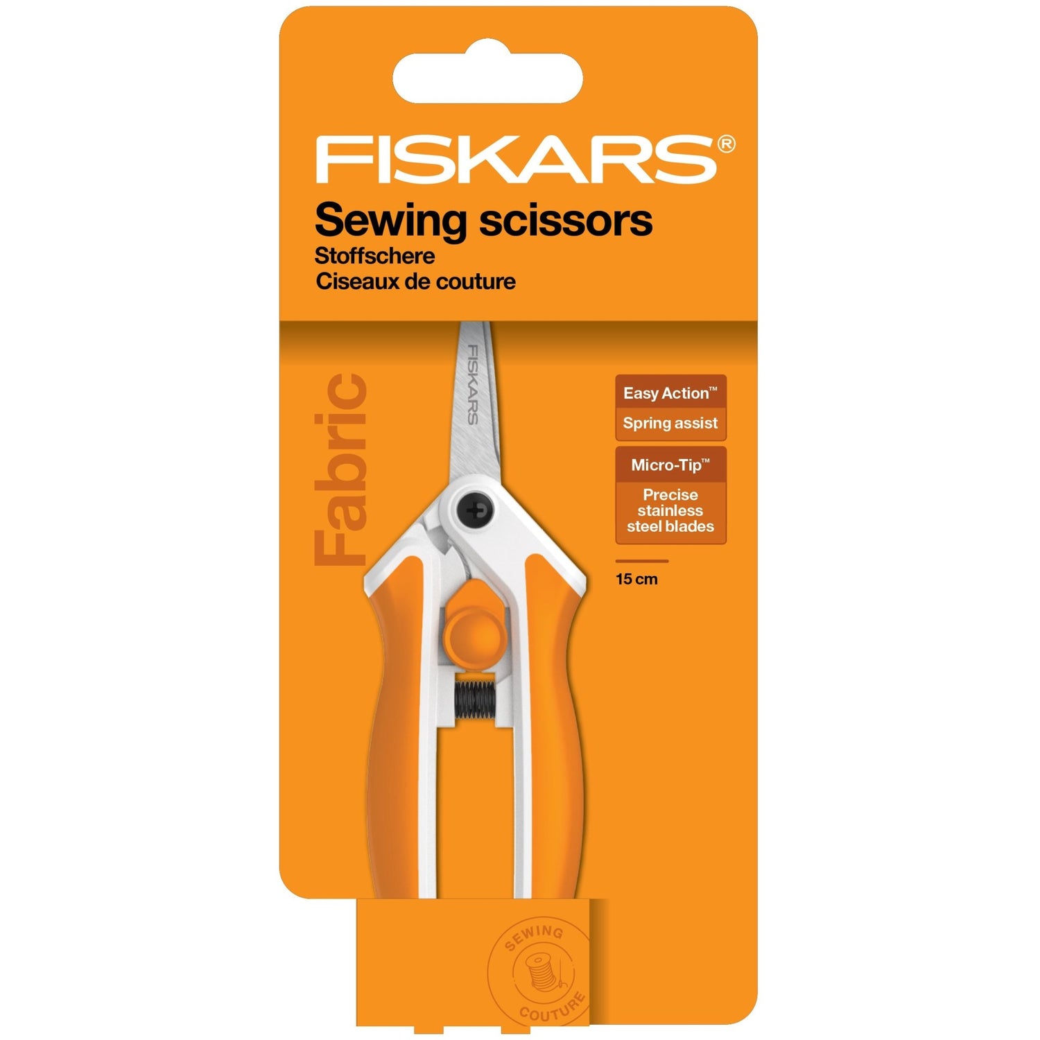 Fiskars Scissor With Micro Tip For Cutting Fabric Sewing Accessory 15 cm - Home - Crafts