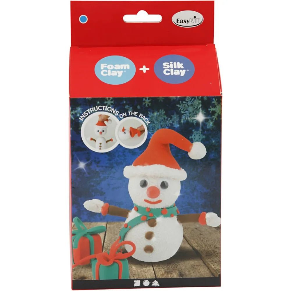 Foam Silk Clay Funny Friends DIY Set For Snowman Making Moulding Modelling Craft
