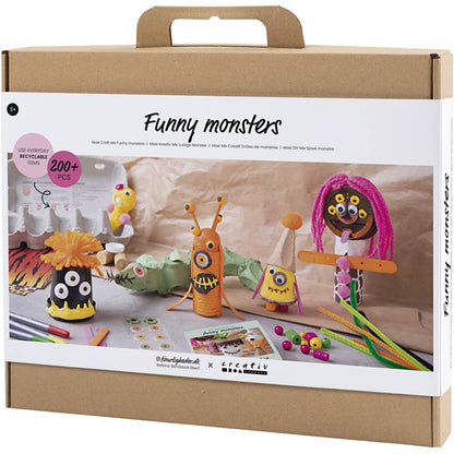 Funny Monsters Craft Mix - Bulk Creative Materials for Recycled Monster - Making Projects - Home - Crafts