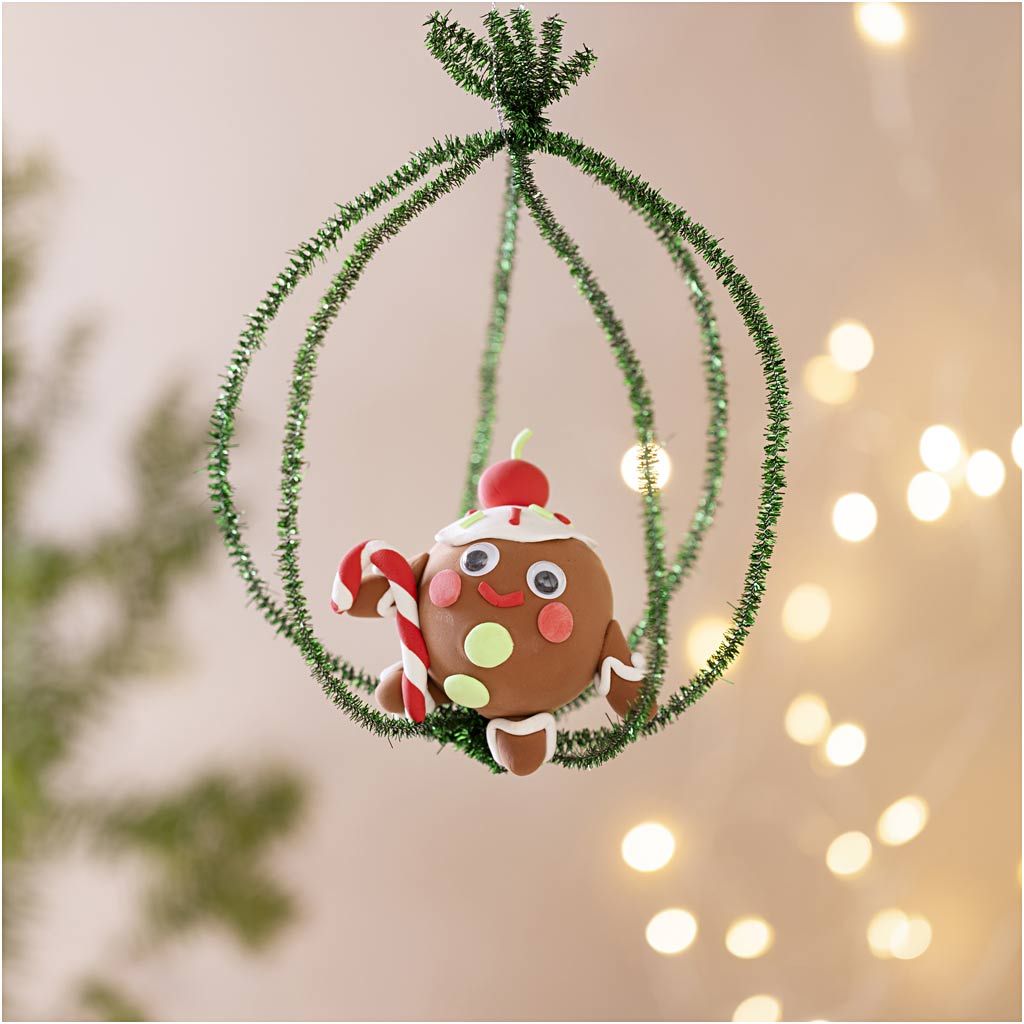 Gingerbread Man Christmas Craft Kit - Create Hanging Decorations with Silk Clay® - Home - Crafts