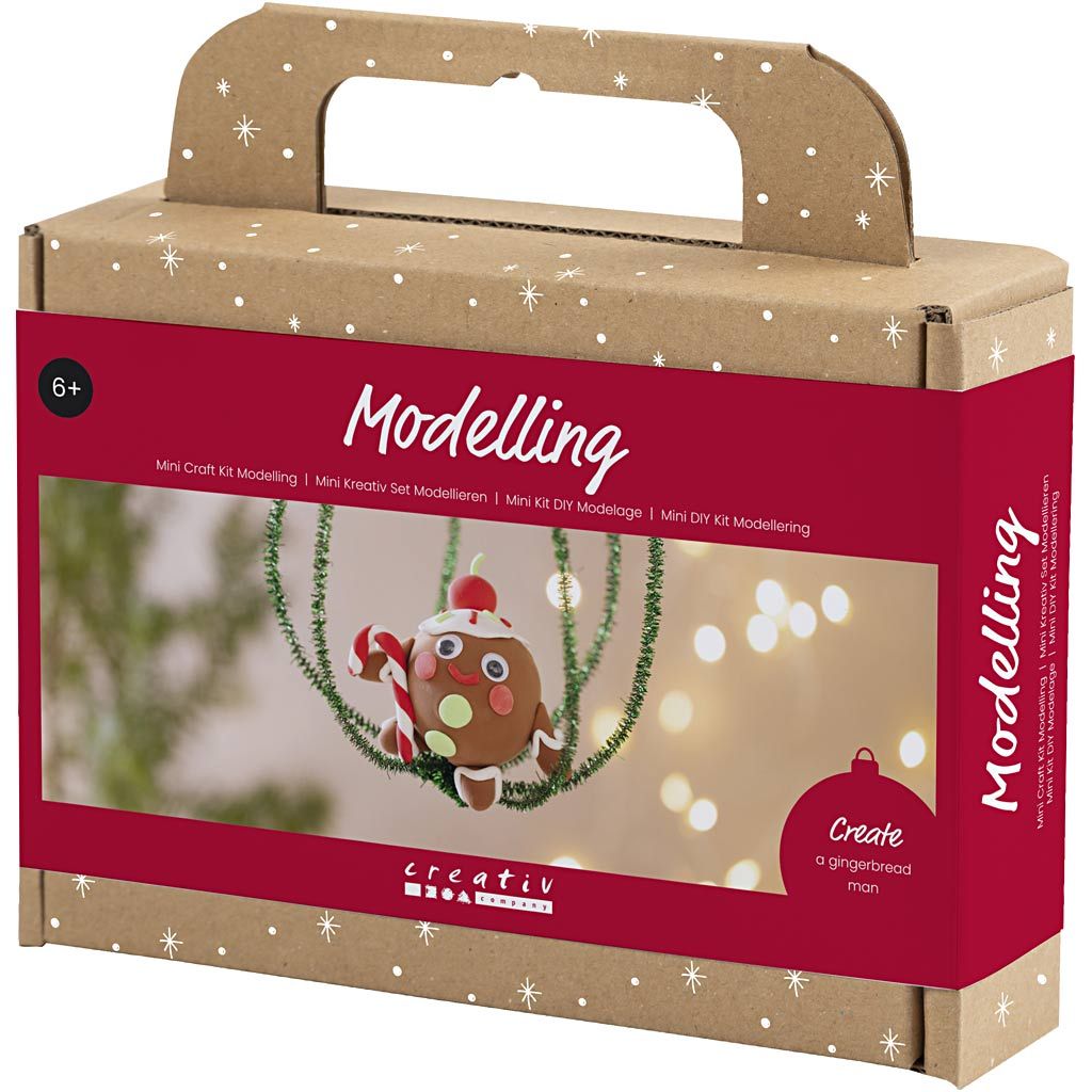 Gingerbread Man Christmas Craft Kit - Create Hanging Decorations with Silk Clay® - Home - Crafts