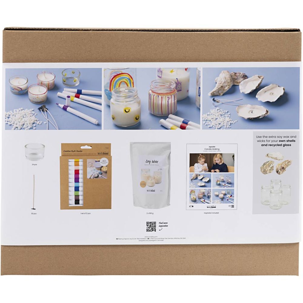 Group Candle Making Kit - Bulk Supplies for 10 - 12 People to Make Tealight Holders - Home - Crafts