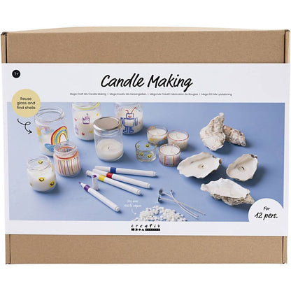 Group Candle Making Kit - Bulk Supplies for 10 - 12 People to Make Tealight Holders - Home - Crafts